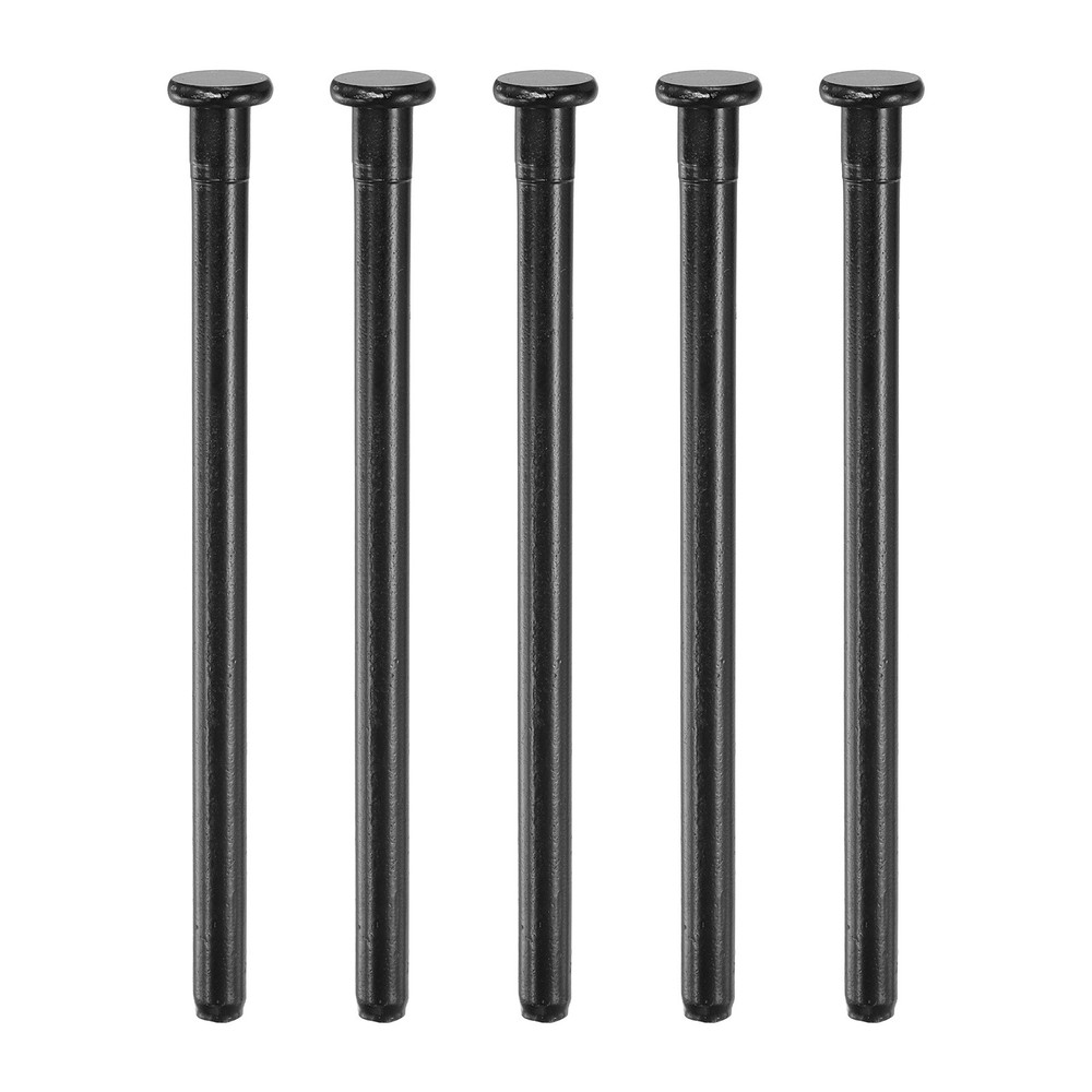 5Pcs 4″ Zipper Pins for Interior Doors, Black
