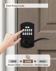 Keypad Door Lock with Handle, Electronic Keyless Entry Door Lock with , Locks…