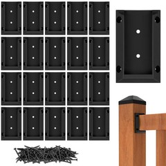 Eapele 20pcs Deck Railing Brackets Connectors for 2×4 20Pcs, Black