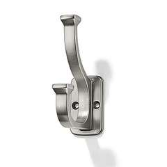 Cabdm 3 Pack 4-1/2Inch Satin Nickel Coat Hooks A Powerful Load-Bearing Coat