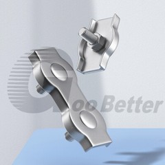 Simplex Duplex Wire Rope Clamps Thimble Clips 2mm-10mm 304 A2 Stainless Steel