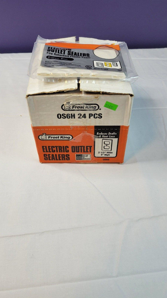 Frost King OS6H Foam Outlet Sealers , 2.5″ x 4″, Case Of 24 Packages of 6