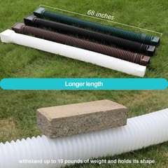 plusgutter White-2pack Rain Gutter Downspout 21 to 68 inches, White
