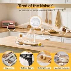 Queenti Silicone 160 Pcs Cabinet Door Bumpers Round 1/2 Diameter Self Adhesive