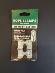 Double Rope Clamps for 1/4″ to 3/8″ Ropes Cord Heavy Duty Zinc Plated