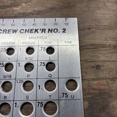 I. S. O. Metric Screw Chek’r No. 2