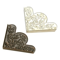 4/12/20pcs Metal Corner Decorative Protectors Table Corners Cover 4 Color