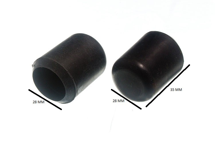 Chair Furniture Ferrule Floor Protector Black 7/8 Inch 22mm ID Pack Of 8