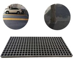 1 PCS Floor Grating Fiberglass FRP Grating Sewer Grid Fence Gray 3.3ft*1.6ft