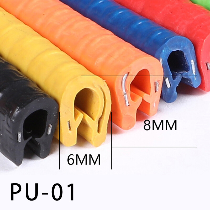 Rubber U Shape Car Door Edge Guard Molding Trim Rubber Edge Strip Seal Protector