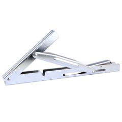 2Pcs Stainless Steel 12″ Folding Table Bracket Shelf Bench Max.Load Heavy Duty