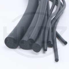 Black EPDM Rubber Foam Sealing Strip Round Bar For Cabinet Door Seal 1.5mm~30mm