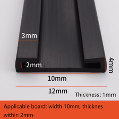 Double U-shaped Rubber edging Protective sealing Edge Protection Frame Profile