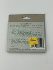 Vintage Foremost Industries 6V Christmas Light Replacement Bulbs 4 Regular 1