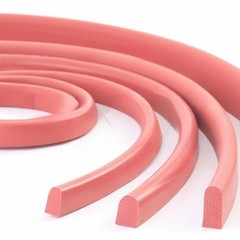 Red Silicone Foam D Profile Oven Cooker Door Seal Replacement Gaskets Strip