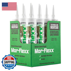 Sashco Mor-Flexx Textured Caulk White10.5 Oz Pack Of 12