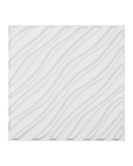 3D Wall Panels, 12-Pack 19.7 x 19.7 in PVC Modern Art Minimalist Wave Tiles, 32