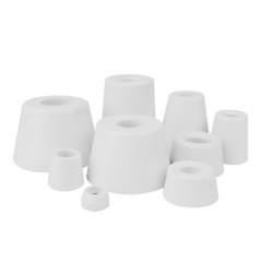 White Rubber Table Chair Furniture Feet Leg Pads Tile Floor Protectors 6mm -50mm