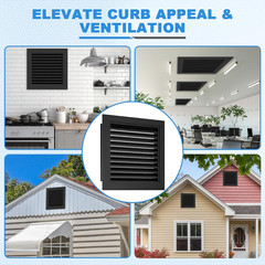 2-Pack 20″X20″ Gable Vents – Premium Aluminum Vents for Attic, Garage, or Exteri