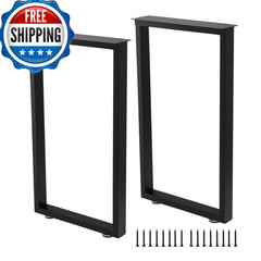 Allcos Metal Table Legs 30 Inch Heavy Duty Dining Desk Legs Black Metal Coffee