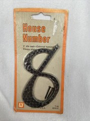 Lot Of 3 Wessel House Number 8 Die Cast Colonial Hammerd Ebony Plated USA MADE