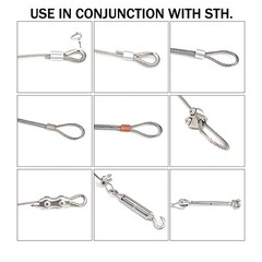Simplex Duplex Egg Shape U Bolt Thimble Steel Wire Grips Clamp Clips Rope Cable