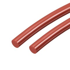 39″ Long 9MM Dia High Temperature Resistant Silicone Sealing Strip (Red, 2pcs)