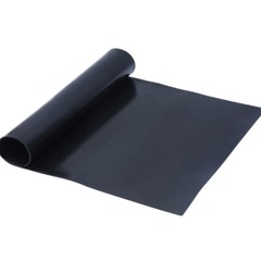 Solid Black Rubber Gasket Sheet Rolls Smooth Flooring Mat 500mm*500mm Antislip