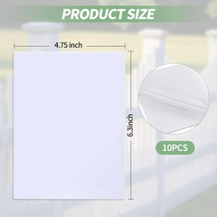 Vinyl Siding Repair Kit – 10 Pieces White Self-Adhesive Siding Patch, PVC Vin…
