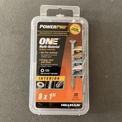 Power Pro One Exterior Screws, Flat Head, Interior , 8”x 1 #116714, 35 pcs