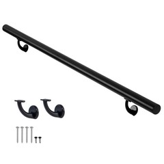 2 FT Modern Aluminum Handrail Set, handrails for Indoor Stairs,Deck,Slope, wa…