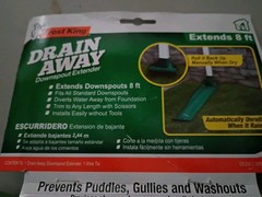 Frost King DRAIN AWAY 8′ Green Plastic K Downspout Extension Unrolls DE200- 2 PK
