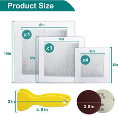 10 Pack Drywall Repair Kit for Large Holes, 4/6/8 Inch Dry Wall Patch Kits fo…
