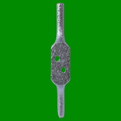 1x 125mm (5″ Inch) Galvanised Cleat Hook, Flag Pole Rope Halyard Washing Line