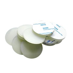 Round Adhesive Backed Silicone Rubber Sheet Seal Gasket Dia 10-100mm Thick 1-5mm