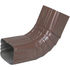 (2 Pack) Amerimax 2526419 Gutter Front A Elbow 2” x 3” Brown 75 degree Aluminum