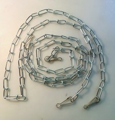 Chains 2 Pc Zinc Plated Steel Double Loop L 43 inches