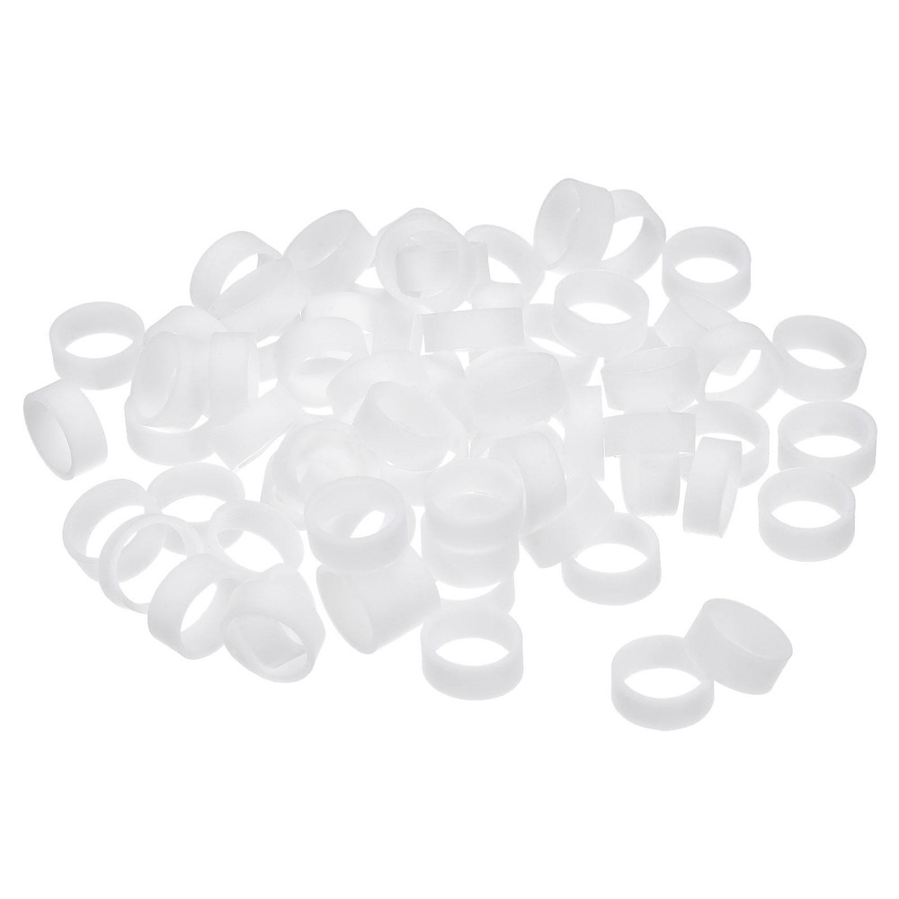 200pcs Silicone Rubber Bands Rings Non-slip 12mm Dia 1mm Thick 5mm Width