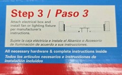 Westinghouse Saf-T-Brace Complete Kit for Mounting Ceiling Lights Fans New 01100