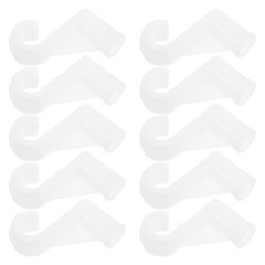10 PCS Curtain Rod Hooks for Hanging Cabinet Bracket Adjustable Wardrobe Rail
