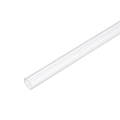 PC Rigid Round Clear Tubing, 8mm ID x 10mm OD 0.5m Length Plastic Tube