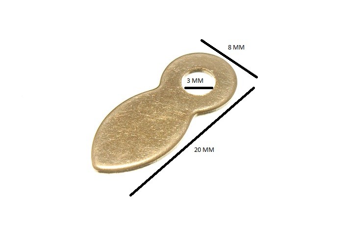 Picture Frame Mounting Turns 19mm EB Brass Plated Pack Of 2000
