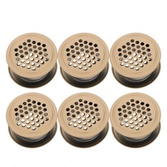 6pcs Soffit Vent Stainless Steel Cupboard Ventilation Grille For Kitchen