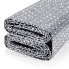Reflective Bubble Insulation Sheet, Double Side Aluminum Foil 23.6IN X 10FT