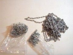 Hardware CHAIN SILVER BLACK .082 5/64 INCH WIRE GATE SAFETY SMALL GARDEN UTILITY