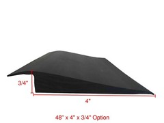 48″ x 4″ x 3/4″ Rubber Floor Reducer for Commercial and Homes