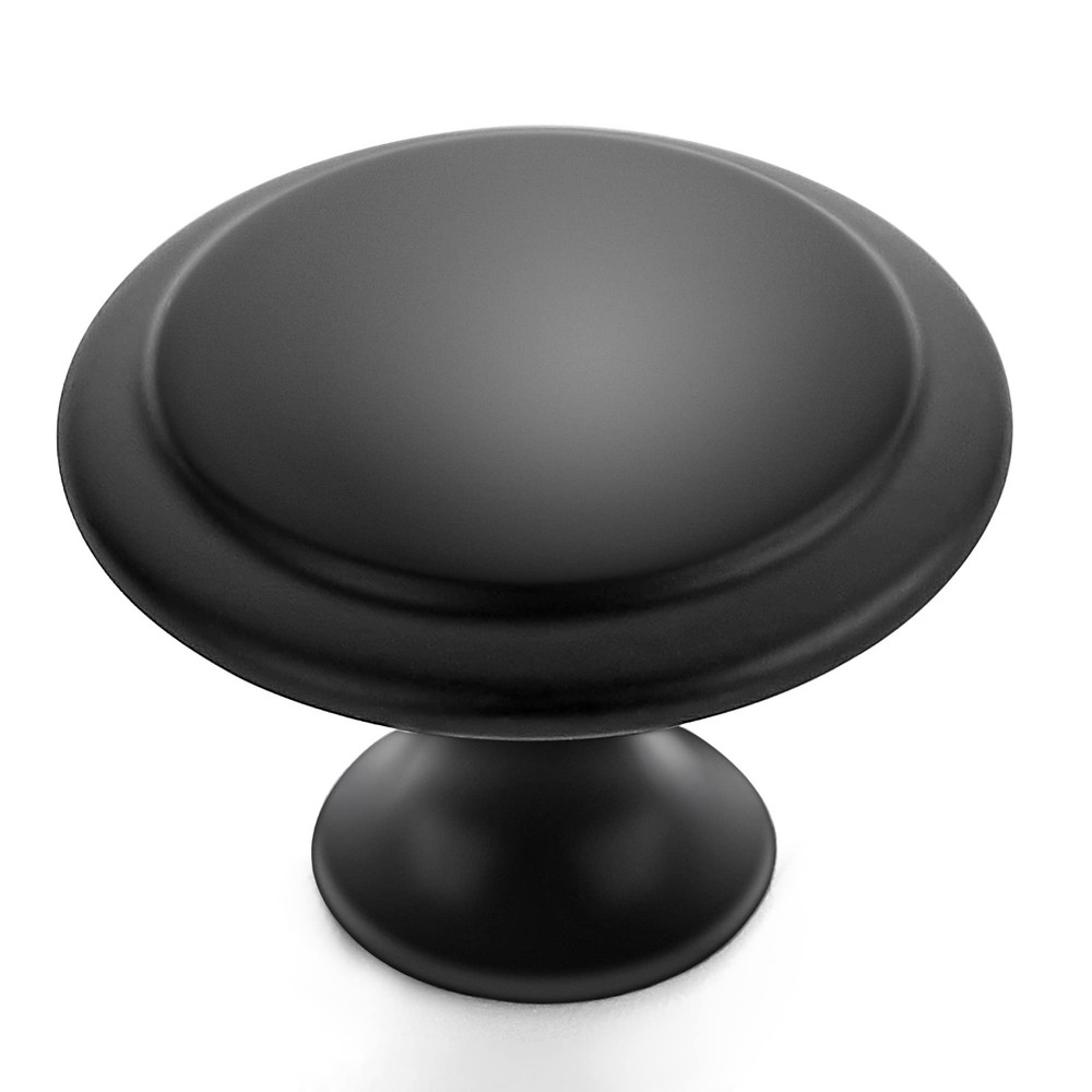 Ravinte 40 Pack Matte Black Kitchen Cabinet 1-1/6 In (29.3mm),