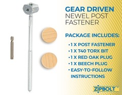 14.110 Super UT Newel Post Fastener Staircase WrenchFree Installation