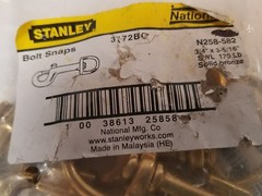 Stanley 3172BC 3/4″ x 3-5/16″ Bolt Snap Solid Bronze N258-582 – Lot of 5