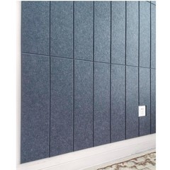 DECORITA Shiplap Felt Wall Panels 23-SqFt Interior Wall Decor, Denim Blue 24pcs